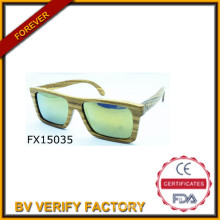 2015 Handmade Green Square Wooden Sunglasses (FX15035)